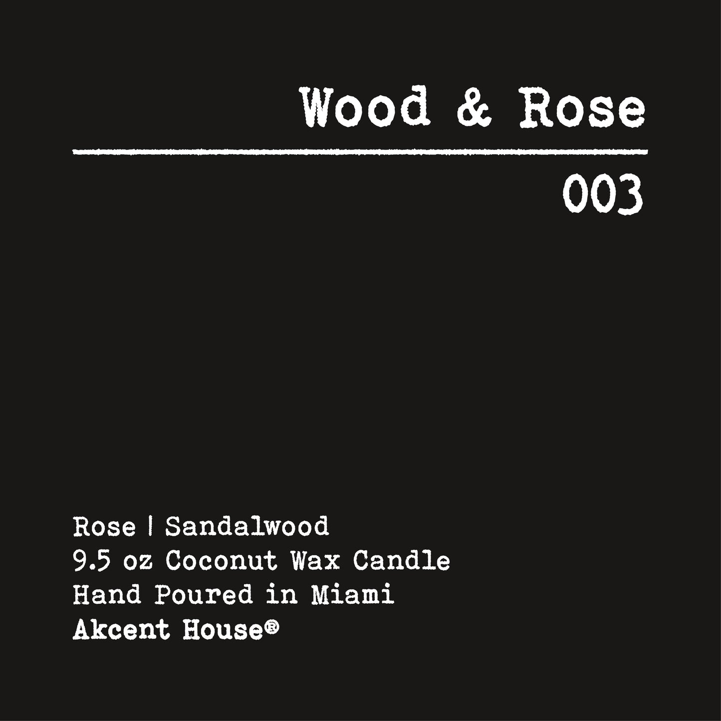 Wood & Rose Candle