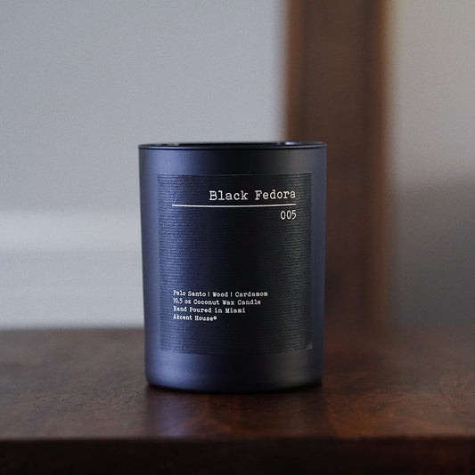 Black Fedora Candle