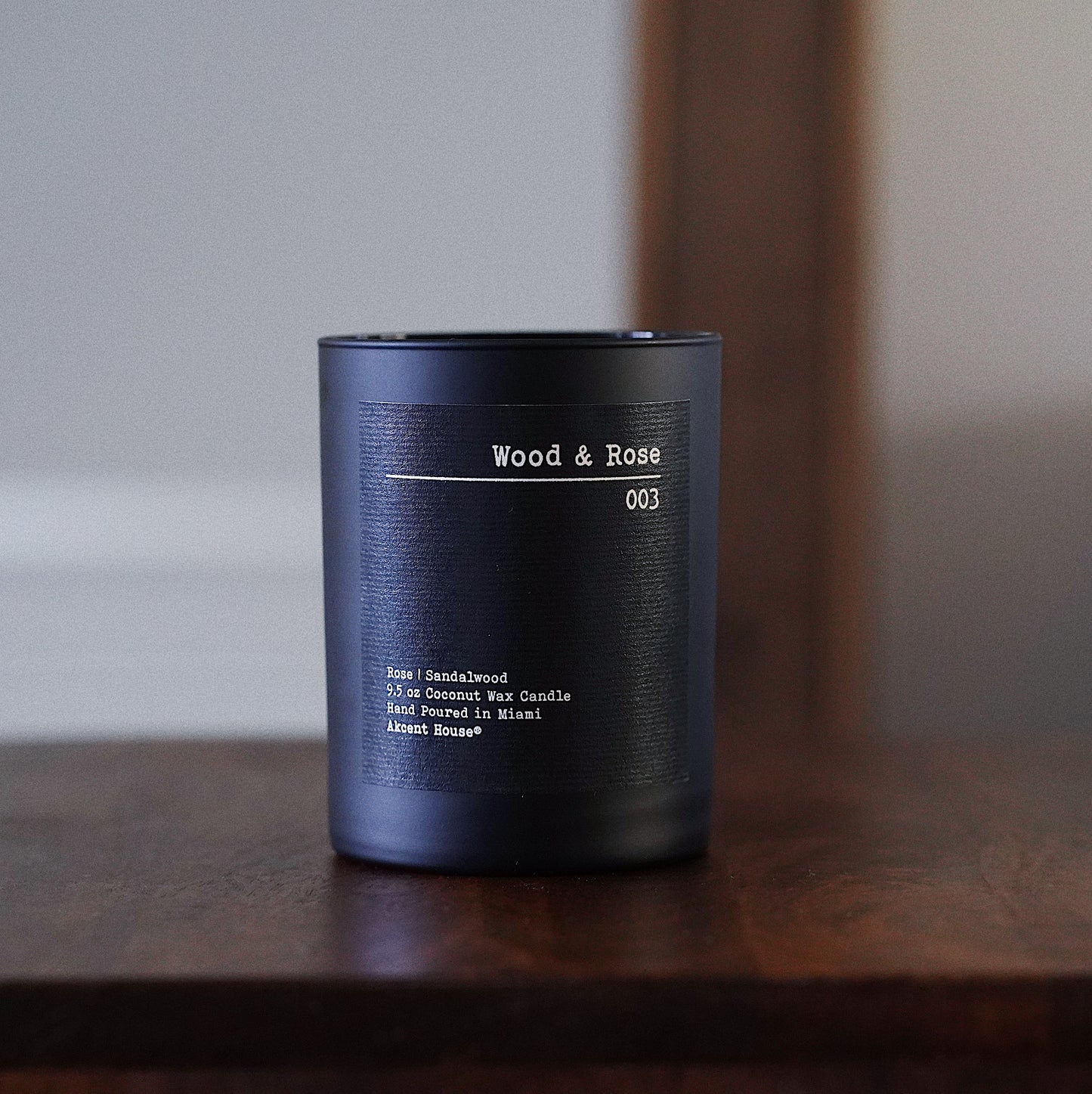 Wood & Rose Candle
