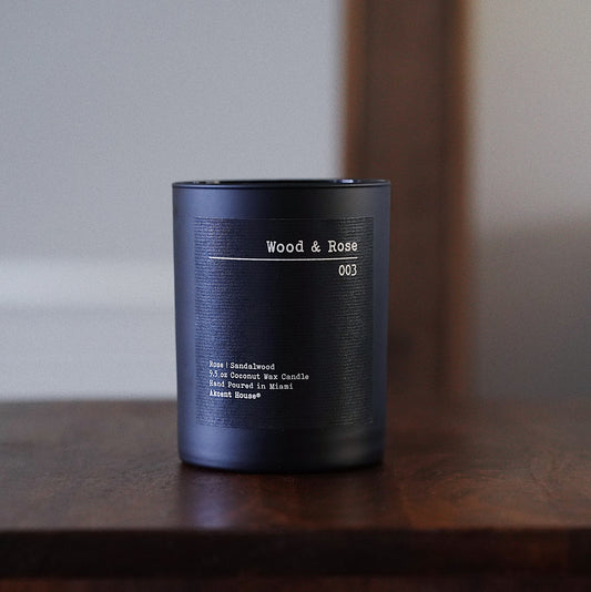 Wood & Rose Candle